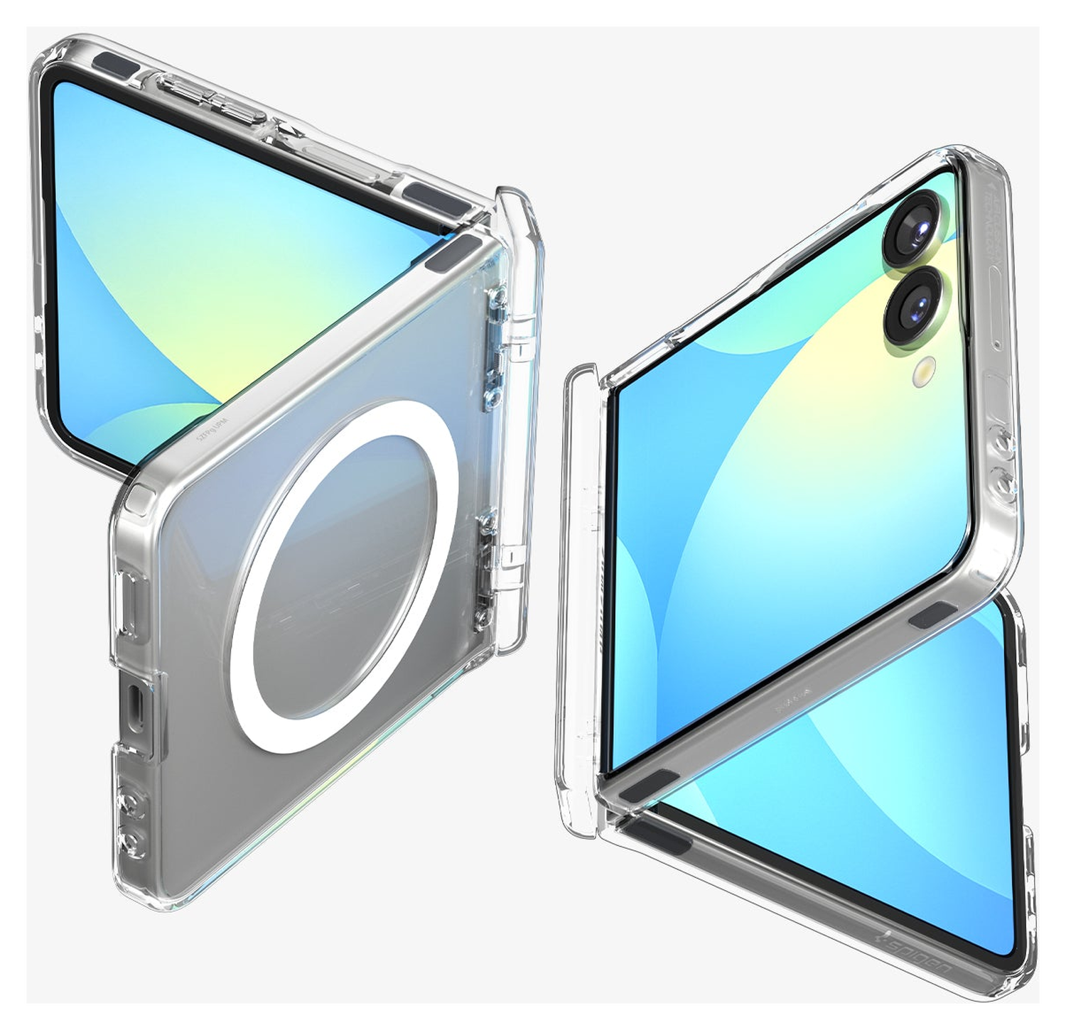 Spigen Ultra Hybrid MagFit Samsung Galaxy Z Flip 7 Hoesje MagSafe Wit afbeelding 2