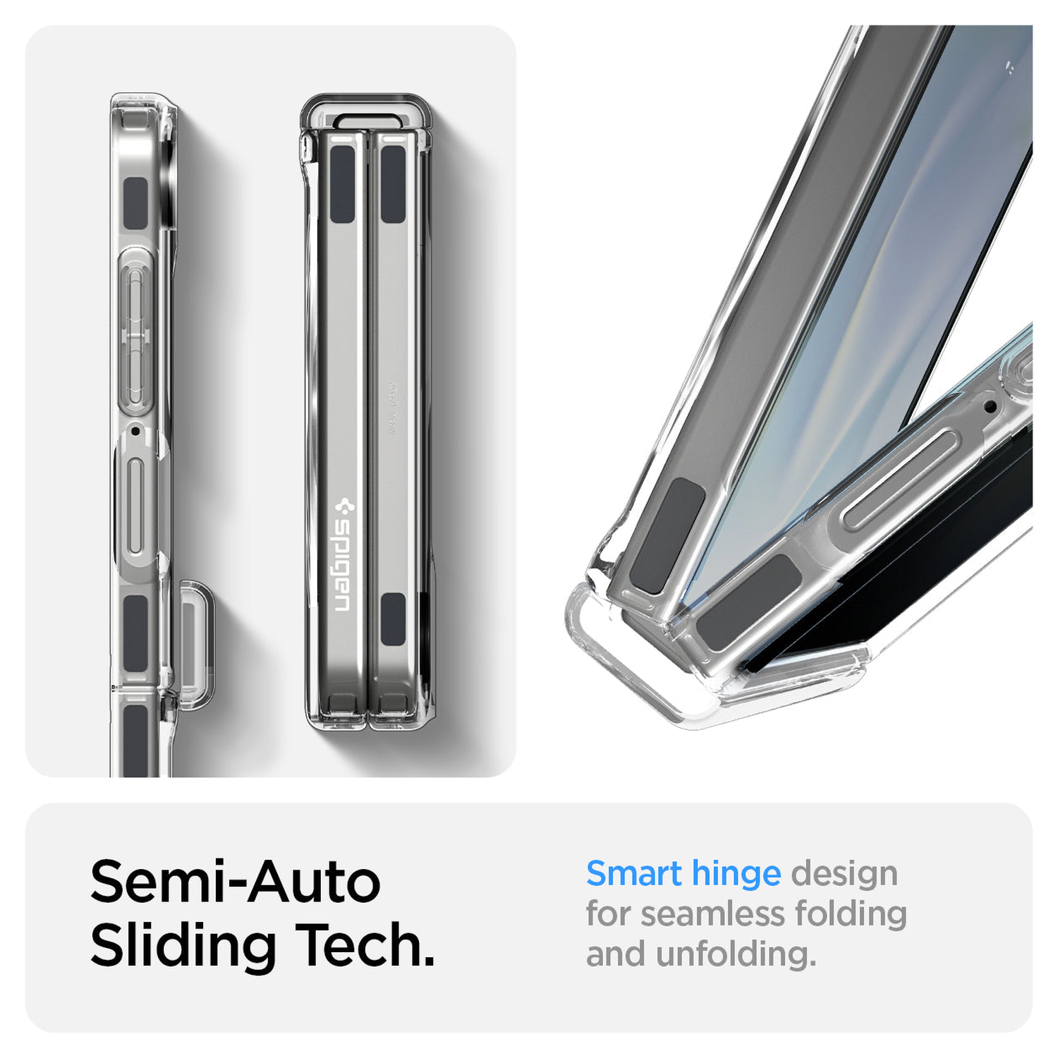 Spigen Ultra Hybrid MagFit Samsung Galaxy Z Flip 7 Hoesje MagSafe Wit afbeelding 3