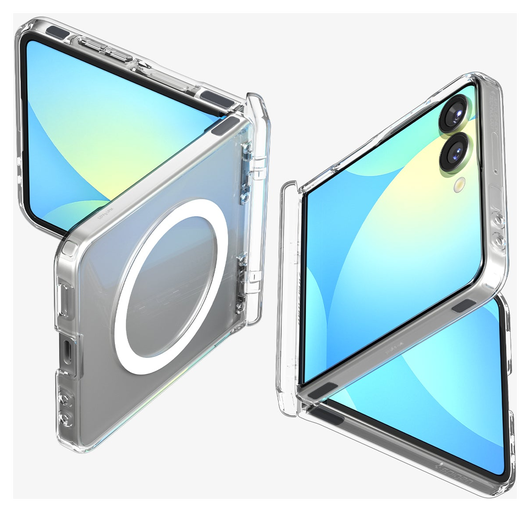 Spigen Ultra Hybrid MagFit Samsung Galaxy Z Flip 7 Hoesje MagSafe Wit afbeelding 2