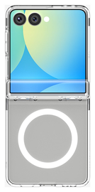 Spigen Ultra Hybrid MagFit Samsung Galaxy Z Flip 7 Hoesje MagSafe Wit