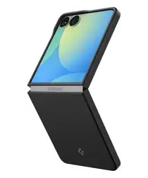 Spigen Air Skin Samsung Galaxy Z Flip 7 Hoesje Back Cover Aramide Zwart afbeelding