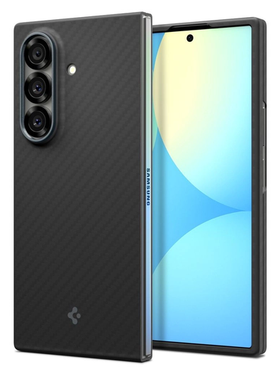 Spigen Air Skin Samsung Galaxy Z Fold 7 Hoesje Back Cover Aramide Zwart afbeelding 1