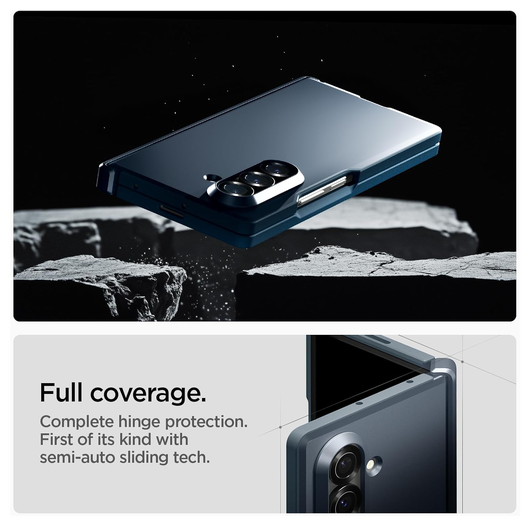 Spigen Tough Armor Samsung Galaxy Z Fold 7 Hoesje MagSafe Back Cover Metal Slate afbeelding 2