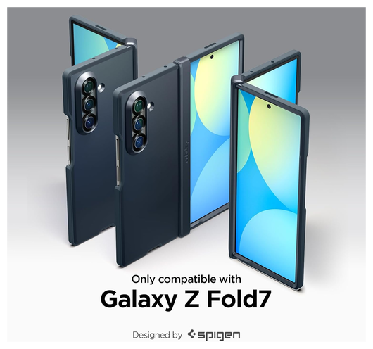 Spigen Tough Armor Samsung Galaxy Z Fold 7 Hoesje MagSafe Back Cover Metal Slate afbeelding 7