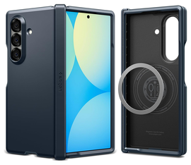 Spigen Tough Armor Samsung Galaxy Z Fold 7 Hoesje MagSafe Back Cover Metal Slate