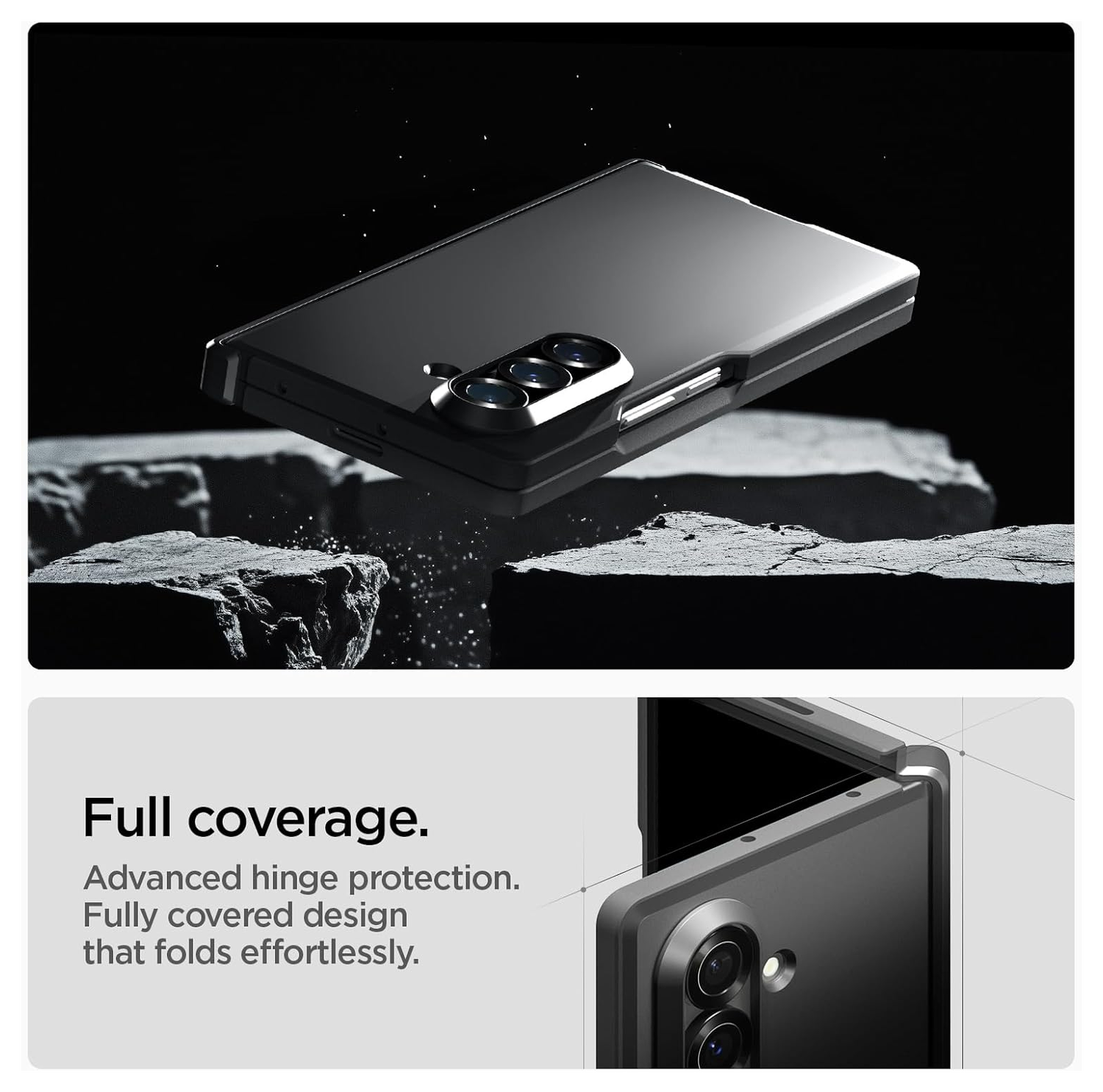 Spigen Tough Armor Samsung Galaxy Z Fold 7 Hoesje MagSafe Back Cover Zwart afbeelding 2