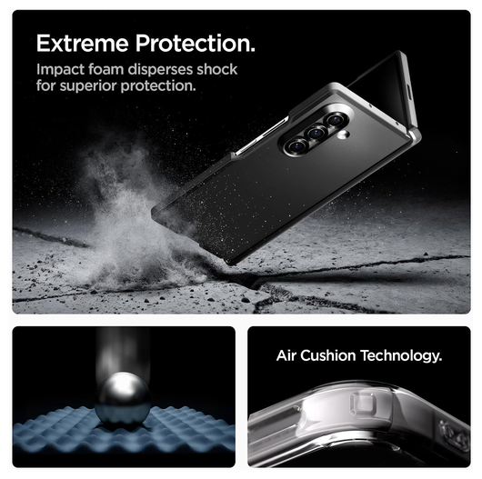Spigen Tough Armor Samsung Galaxy Z Fold 7 Hoesje MagSafe Back Cover Zwart afbeelding 4