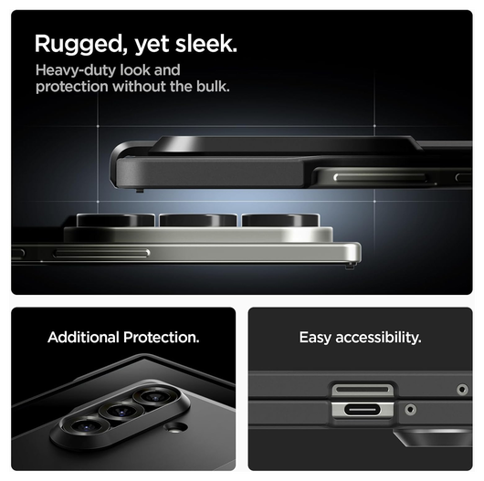 Spigen Tough Armor Samsung Galaxy Z Fold 7 Hoesje MagSafe Back Cover Zwart afbeelding 6