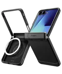 Spigen Tough Armor Samsung Galaxy Z Flip 7 Hoesje MagSafe Back Cover Zwart afbeelding