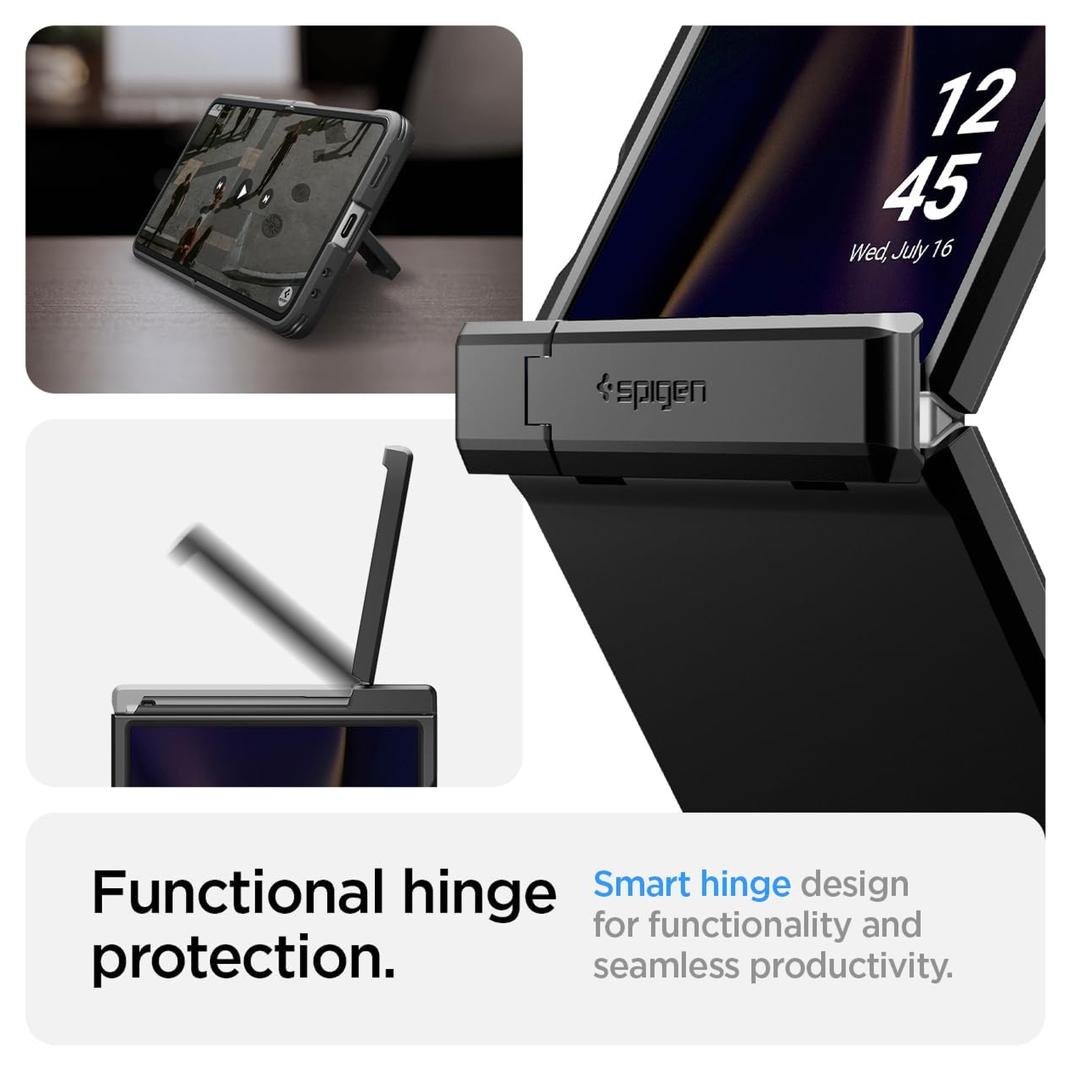 Spigen Tough Armor Samsung Galaxy Z Flip 7 Hoesje MagSafe Back Cover Zwart afbeelding 4
