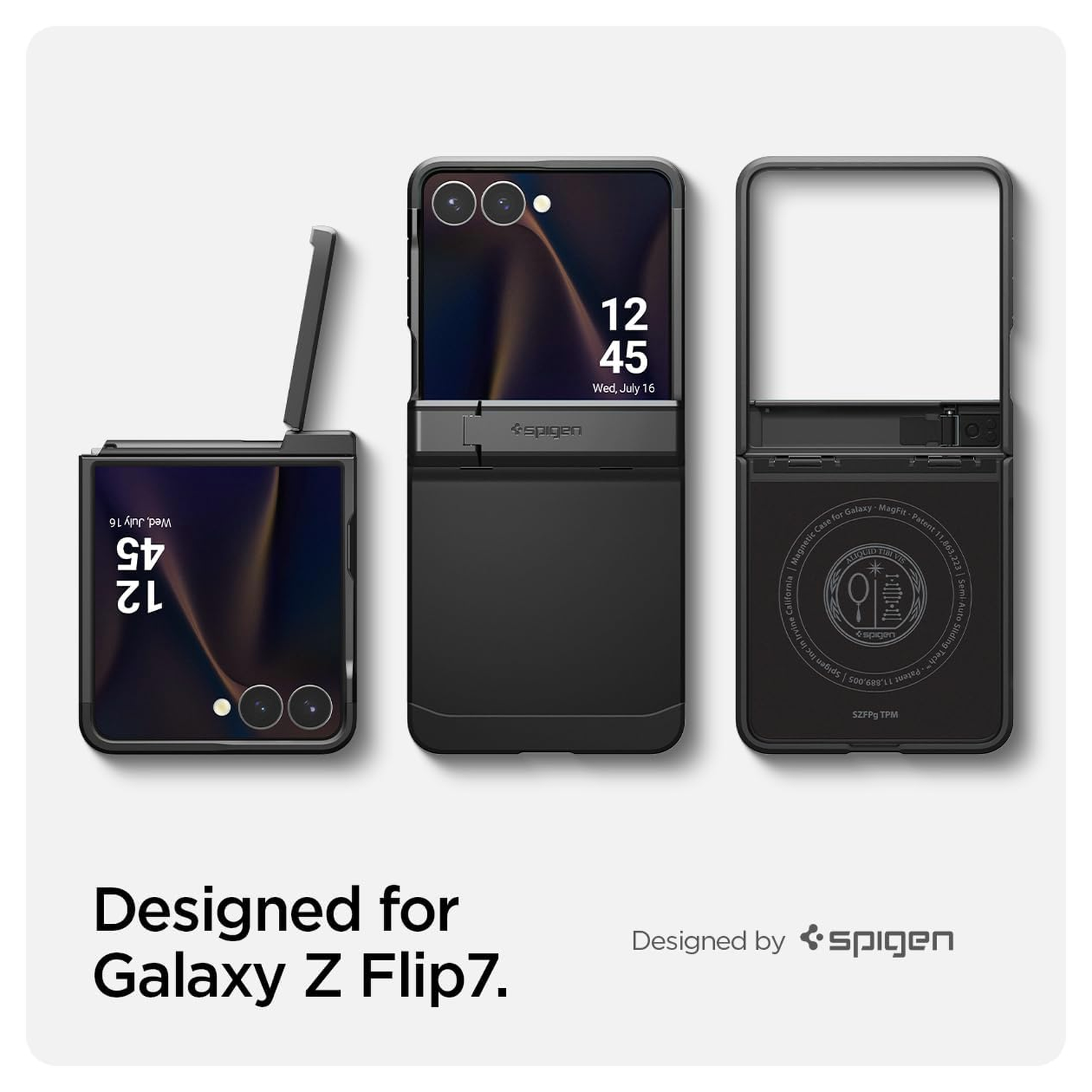 Spigen Tough Armor Samsung Galaxy Z Flip 7 Hoesje MagSafe Back Cover Zwart afbeelding 9