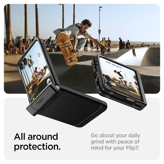 Spigen Tough Armor Samsung Galaxy Z Flip 7 Hoesje MagSafe Back Cover Zwart afbeelding 2