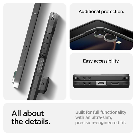 Spigen Tough Armor Samsung Galaxy Z Flip 7 Hoesje MagSafe Back Cover Zwart afbeelding 6