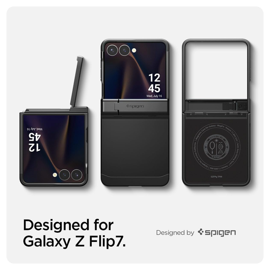 Spigen Tough Armor Samsung Galaxy Z Flip 7 Hoesje MagSafe Back Cover Zwart afbeelding 9