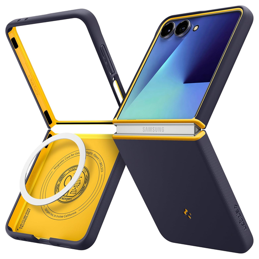 Spigen Nano Pop MagFit Samsung Galaxy Z Flip 7 Hoesje Back Cover Blauw afbeelding 1