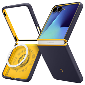 Spigen Nano Pop MagFit Samsung Galaxy Z Flip 7 Hoesje Back Cover Blauw
