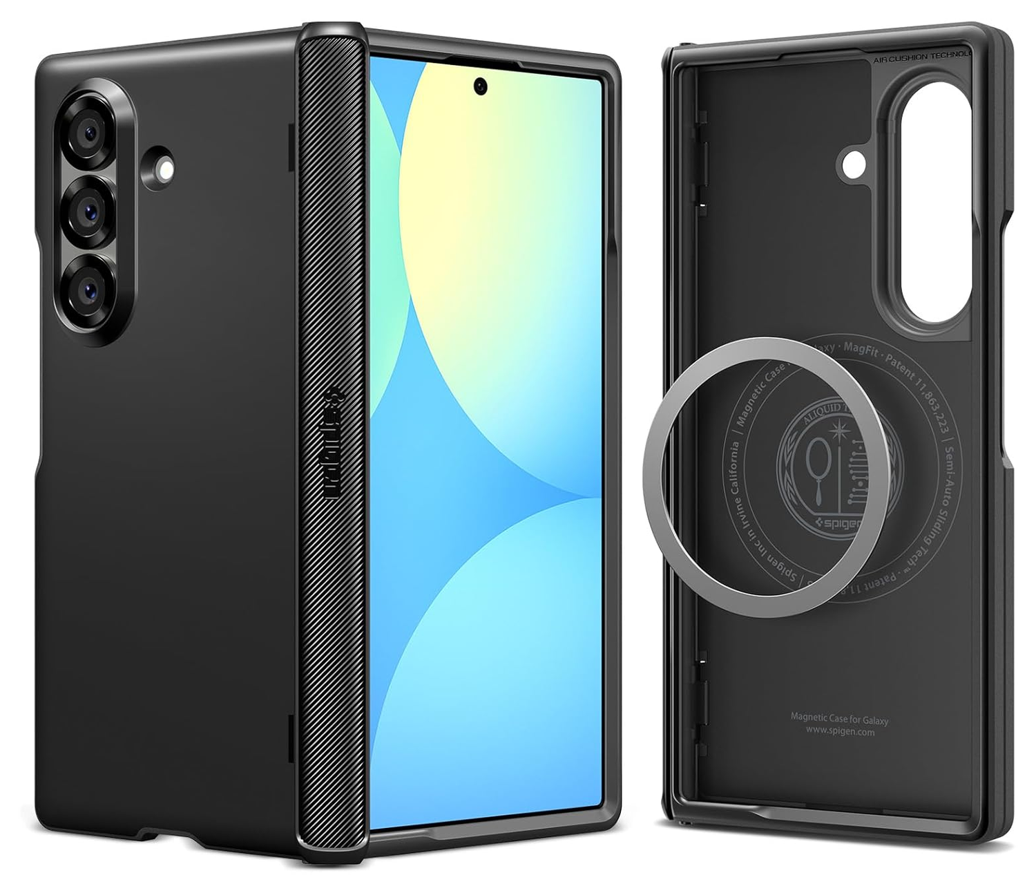Spigen Slim Armor MagFit Samsung Galaxy Z Fold 7 Hoesje MagSafe Zwart afbeelding 1