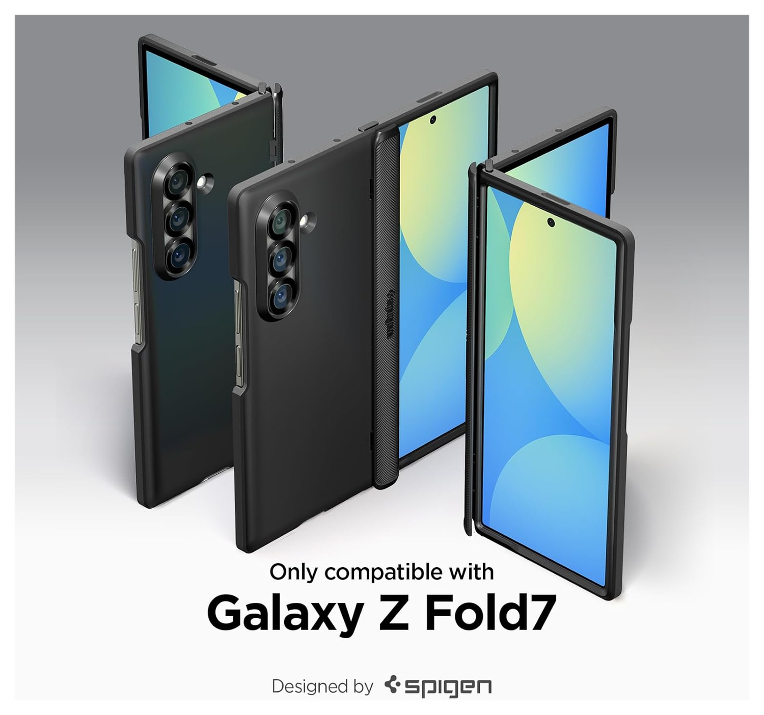 Spigen Slim Armor MagFit Samsung Galaxy Z Fold 7 Hoesje MagSafe Zwart afbeelding 7