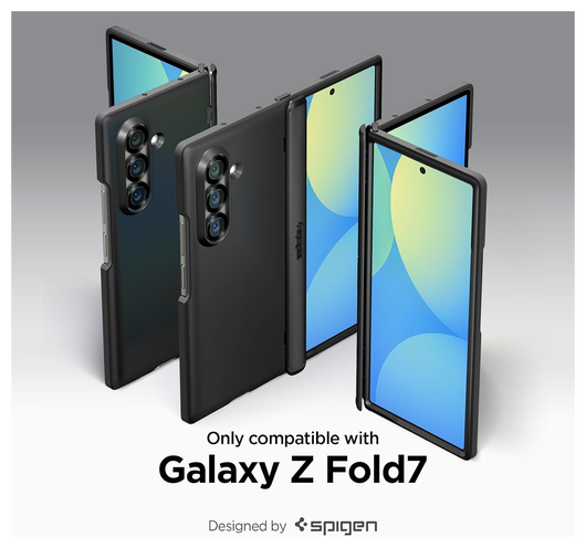 Spigen Slim Armor MagFit Samsung Galaxy Z Fold 7 Hoesje MagSafe Zwart afbeelding 7