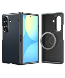 Spigen Slim Armor MagFit Samsung Galaxy Z Fold 7 Hoesje MagSafe Metal Slate afbeelding