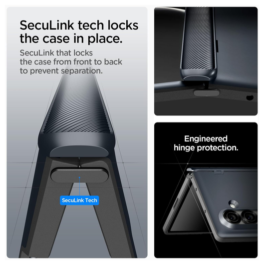 Spigen Slim Armor MagFit Samsung Galaxy Z Fold 7 Hoesje MagSafe Metal Slate afbeelding 5