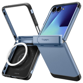 Spigen Tough Armor Samsung Galaxy Z Flip 7 Hoesje MagSafe Back Cover Blauw afbeelding