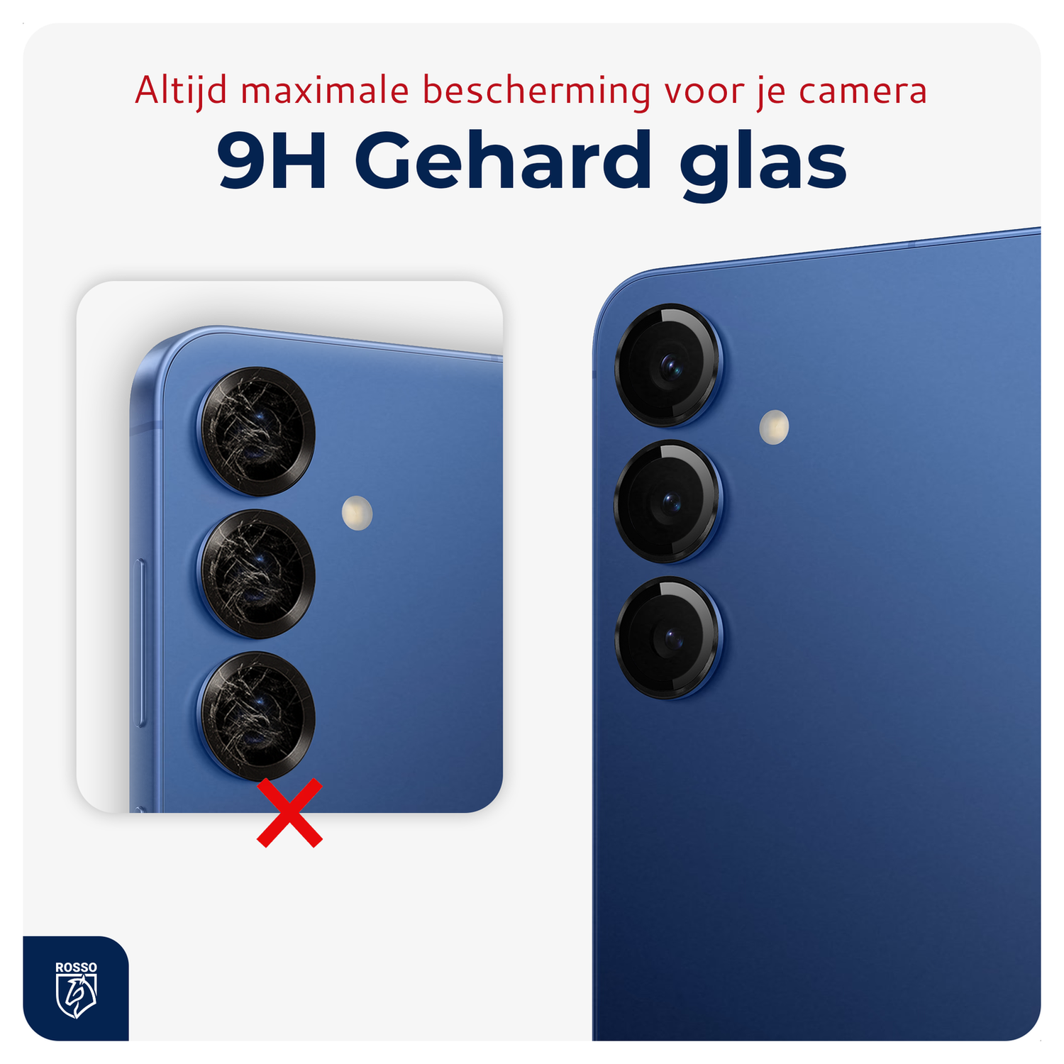 Rosso Samsung Galaxy S25 FE Camera Frame Protector Zwart afbeelding 3
