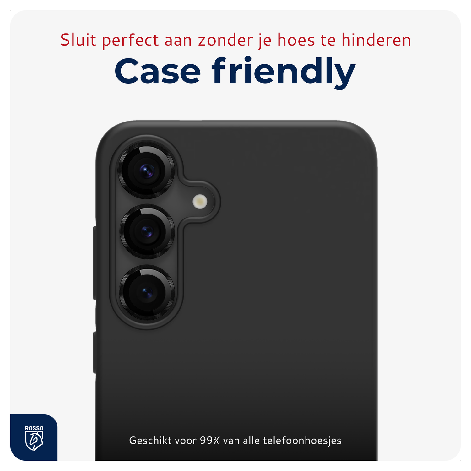 Rosso Samsung Galaxy S25 FE Camera Frame Protector Zwart afbeelding 5