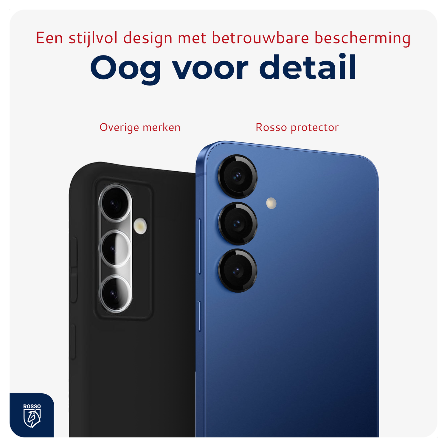 Rosso Samsung Galaxy S25 FE Camera Frame Protector Zwart afbeelding 6