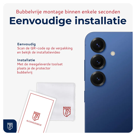 Rosso Samsung Galaxy S25 FE Camera Lens Protector Transparant afbeelding 6