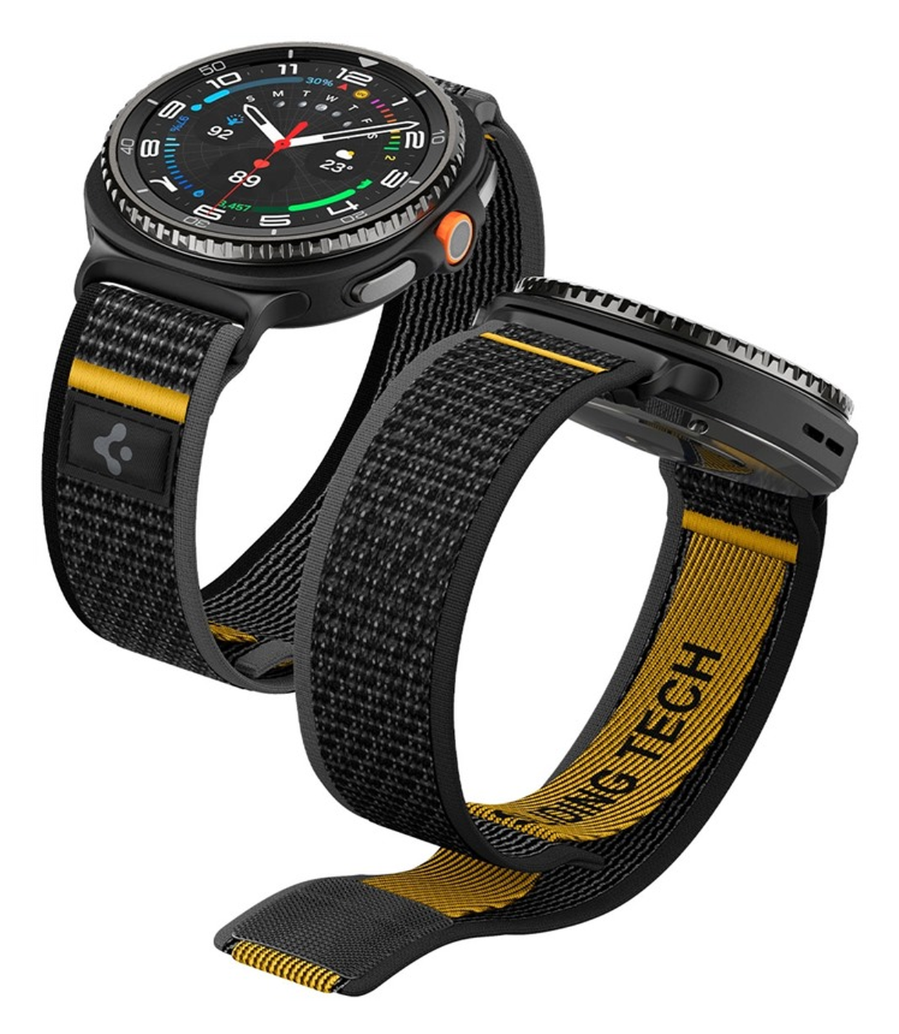 Spigen Athlex Air Samsung Galaxy Watch 8 / Watch 8 Classic - Zwart afbeelding 1