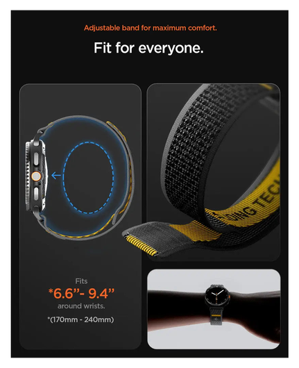 Spigen Athlex Air Samsung Galaxy Watch 8 / Watch 8 Classic - Zwart afbeelding 4
