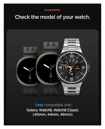 Spigen Athlex Air Samsung Galaxy Watch 8 / Watch 8 Classic - Zwart afbeelding 8