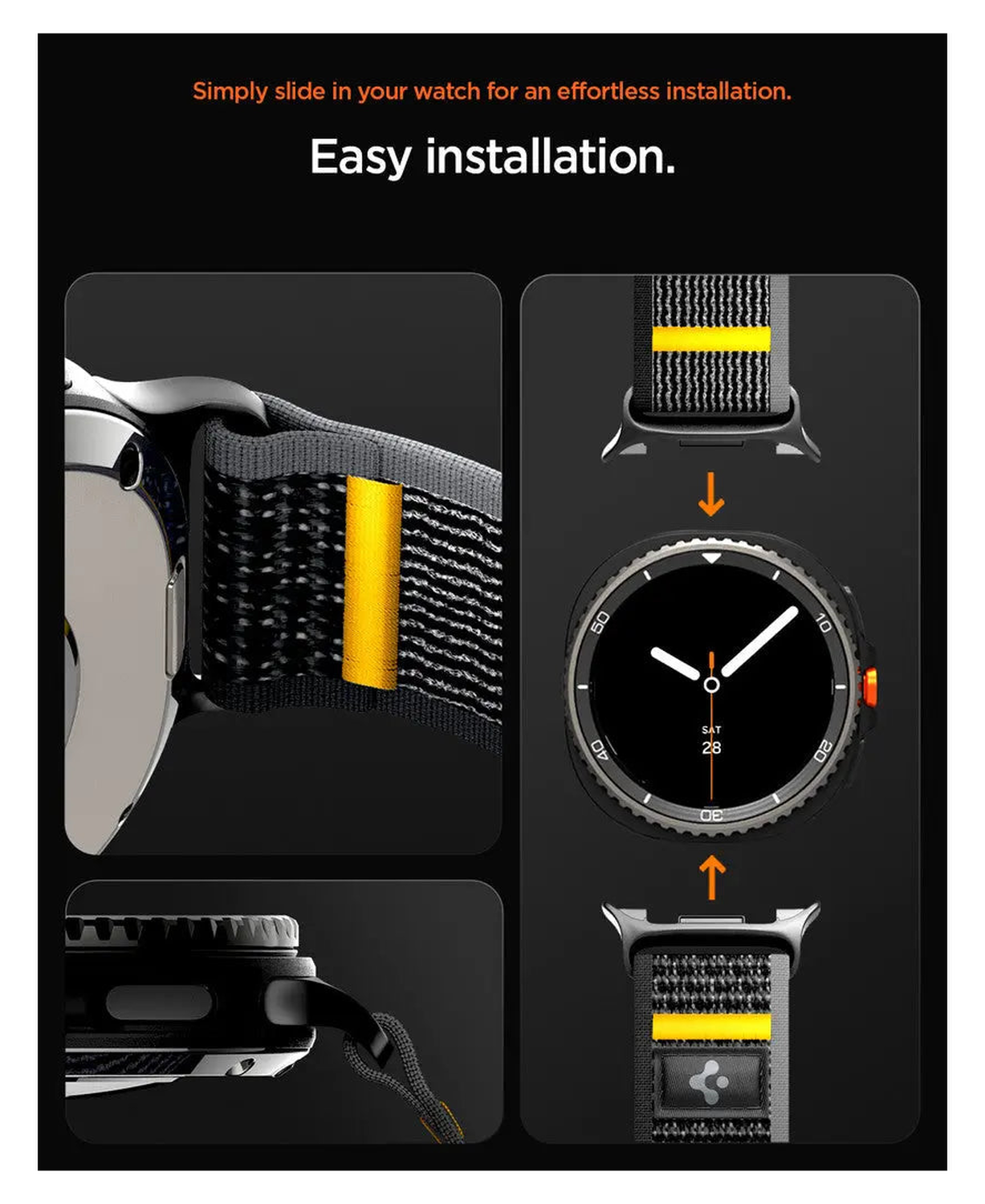 Spigen Athlex Air Samsung Galaxy Watch 8 / Watch 8 Classic - Blauw afbeelding 6