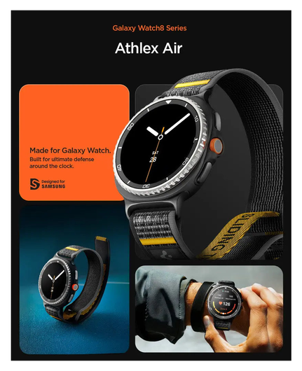 Spigen Athlex Air Samsung Galaxy Watch 8 / Watch 8 Classic - Blauw afbeelding 2