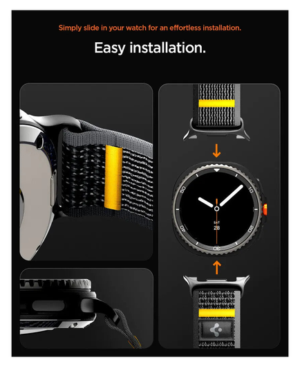 Spigen Athlex Air Samsung Galaxy Watch 8 / Watch 8 Classic - Blauw afbeelding 6