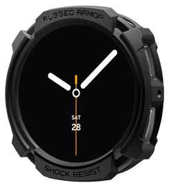 Spigen Rugged Armor - Samsung Galaxy Watch 8 44MM Hoesje Bumper Case - Zwart