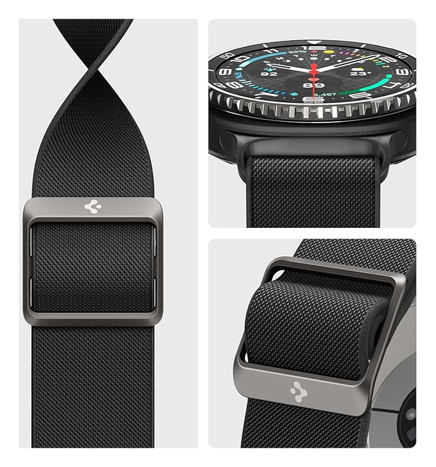 Spigen Lite Fit - Samsung Galaxy Watch 8 / Watch 8 Classic - Zwart afbeelding 5