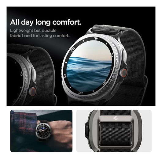 Spigen Lite Fit - Samsung Galaxy Watch 8 / Watch 8 Classic - Zwart afbeelding 3