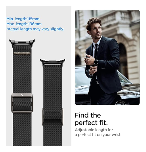 Spigen Lite Fit - Samsung Galaxy Watch 8 / Watch 8 Classic - Zwart afbeelding 4