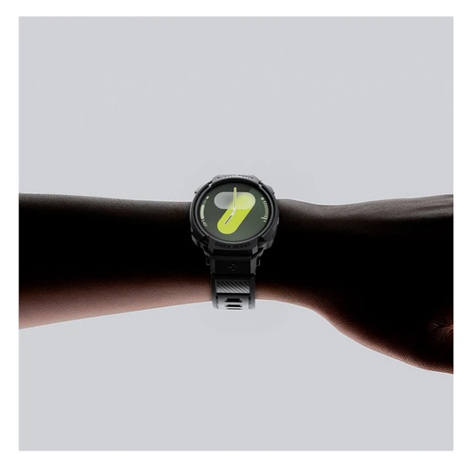 Spigen Rugged Armor Pro - Samsung Galaxy Watch 8 40MM - Hoesje en Bandje - Zwart afbeelding 11