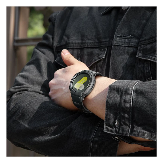 Spigen Rugged Armor Pro - Samsung Galaxy Watch 8 40MM - Hoesje en Bandje - Zwart afbeelding 8