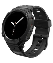 Spigen Rugged Armor Pro - Samsung Galaxy Watch 8 44MM - Hoesje en Bandje - Zwart afbeelding