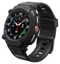 Spigen Rugged Armor Pro - Samsung Watch 8 Classic - Hoesje en Bandje - Zwart