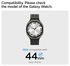 Spigen Samsung Galaxy Watch 8 44MM Bezel Ring Randbeschermer Zwart afbeelding 6