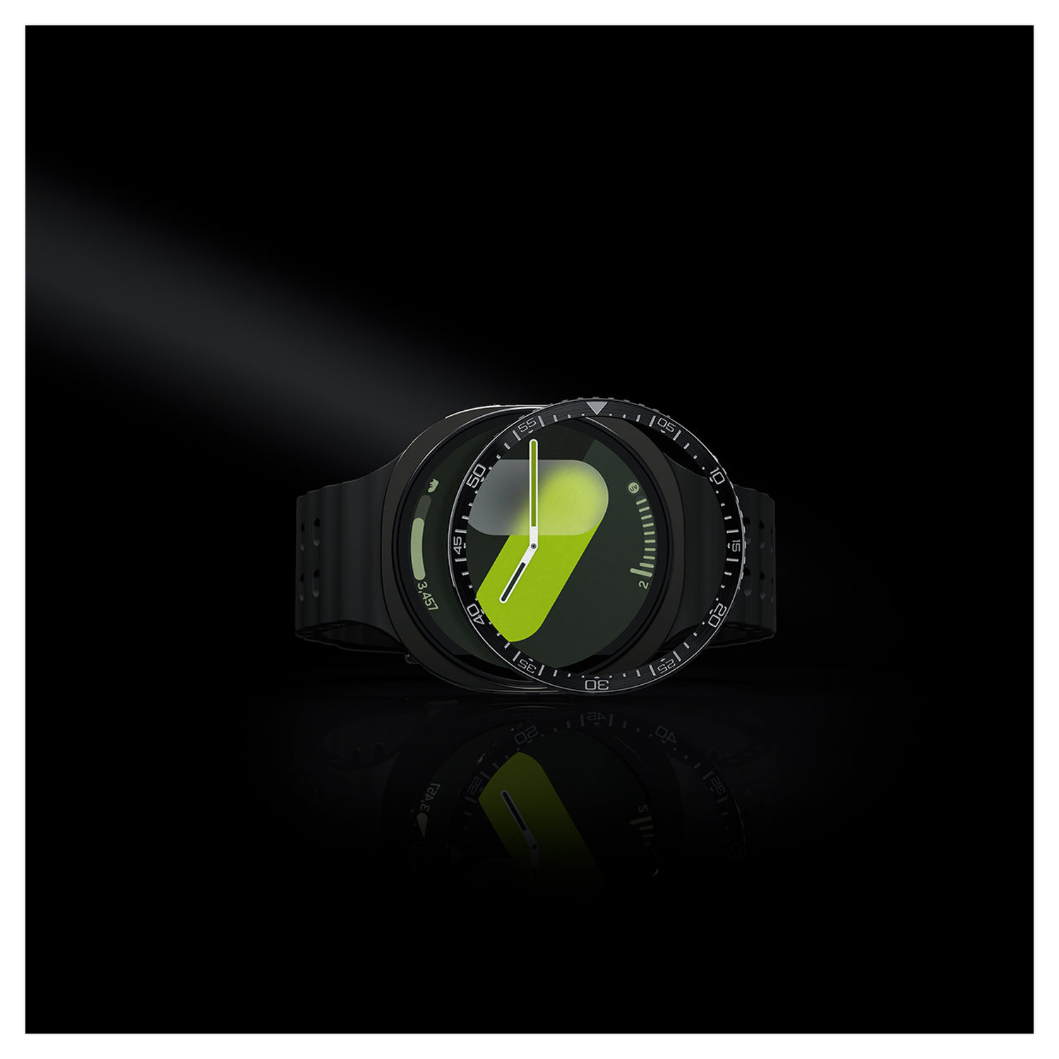 Spigen Samsung Galaxy Watch 8 44MM Bezel Ring Randbeschermer Zilver afbeelding 6