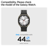 Spigen Samsung Galaxy Watch 8 44MM Bezel Ring Randbeschermer Zilver afbeelding 7
