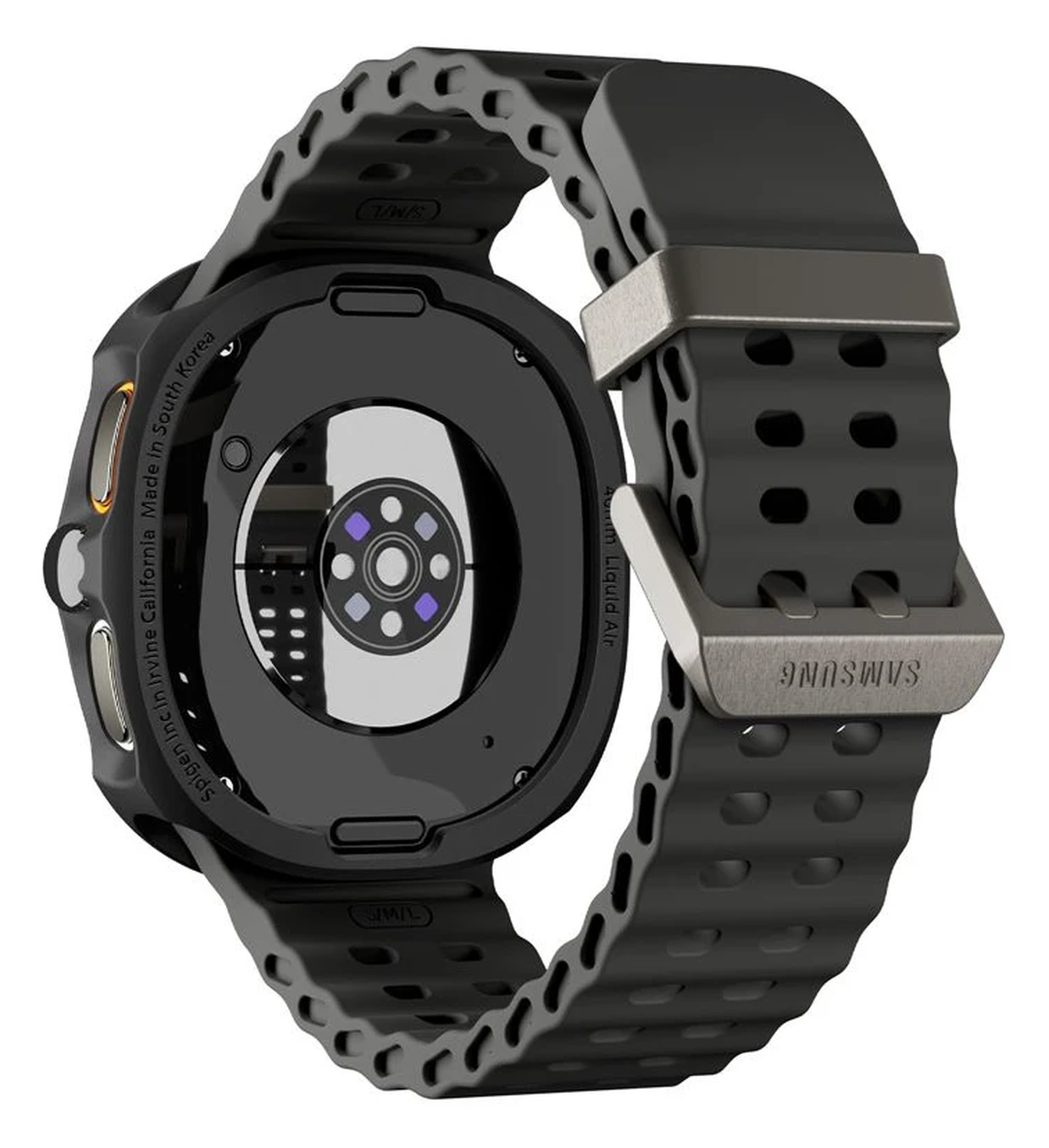 Spigen Liquid Air - Samsung Galaxy Watch 8 44MM Hoesje - Matte Zwart afbeelding 3
