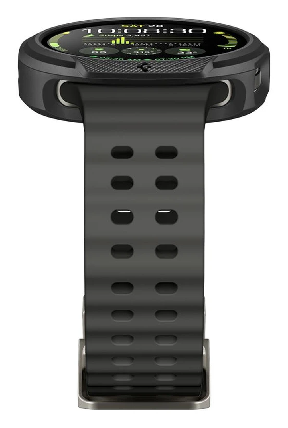 Spigen Liquid Air - Samsung Galaxy Watch 8 44MM Hoesje - Matte Zwart afbeelding 5