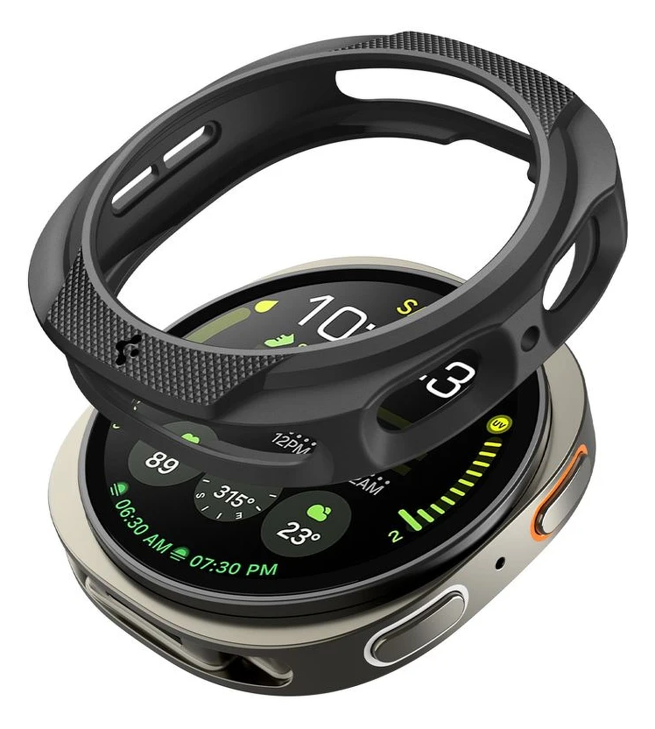 Spigen Liquid Air - Samsung Galaxy Watch 8 44MM Hoesje - Matte Zwart afbeelding 6